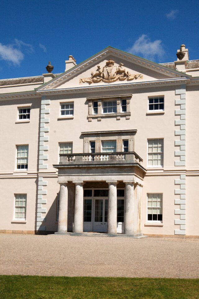 South facade manor house columnar