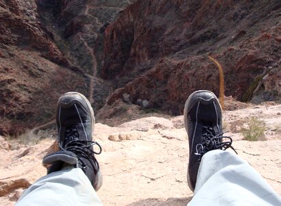 Feet view steep photo