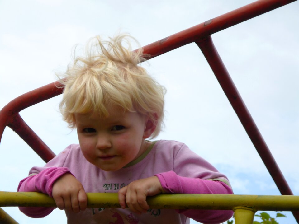 Playground blond klettergerüst