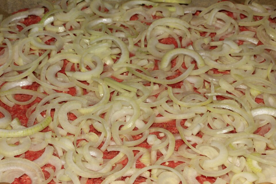 Onion rings food cut