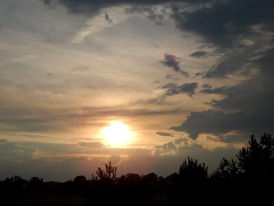 Light clouds west