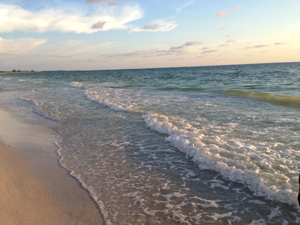 Waves coast travel
