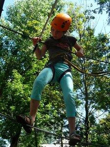 Climbing forest child climb