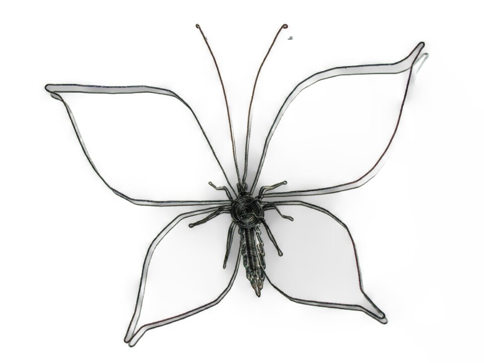 Butterfly wire decoration