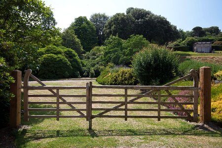 Wood fence fence meadow photo