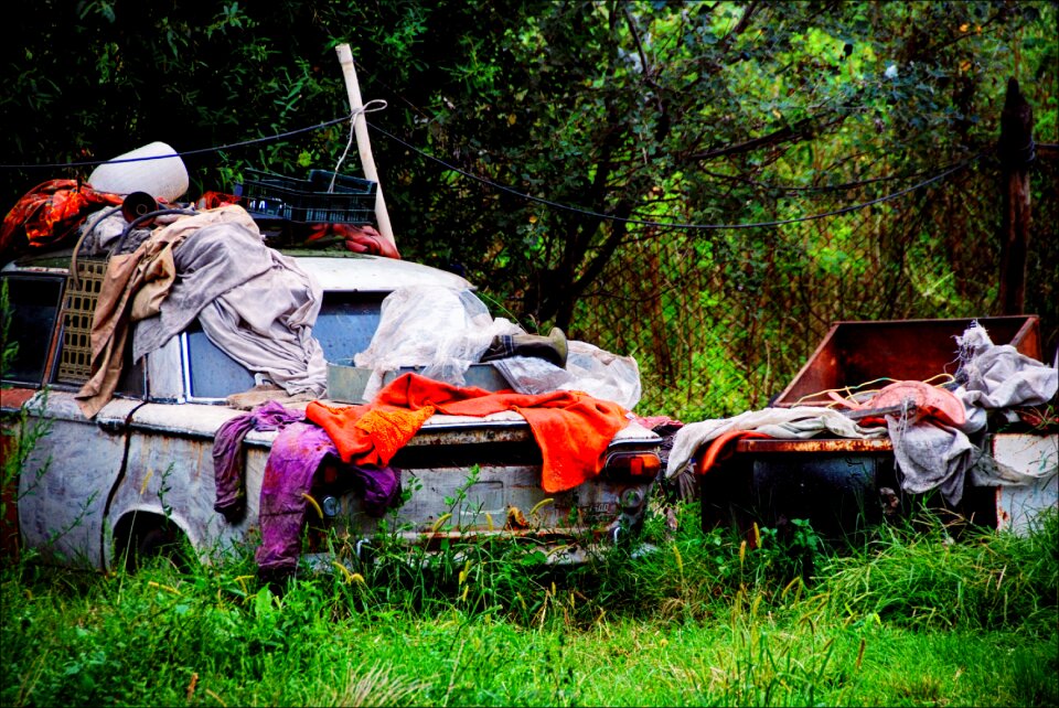Garbage vintage trash