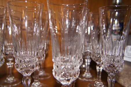 Glass a glass of transparent