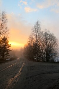 Crossroads road autumn