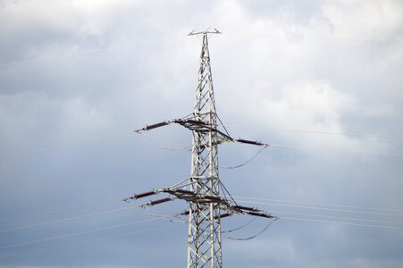 Power poles sky power supply photo