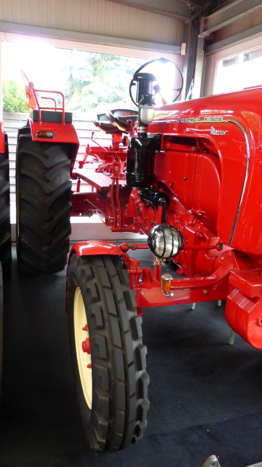 Oldtimer agriculture red
