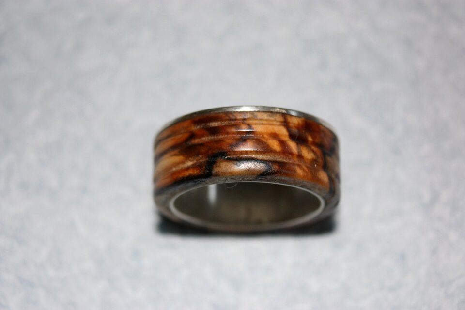 Jewellery wood ring