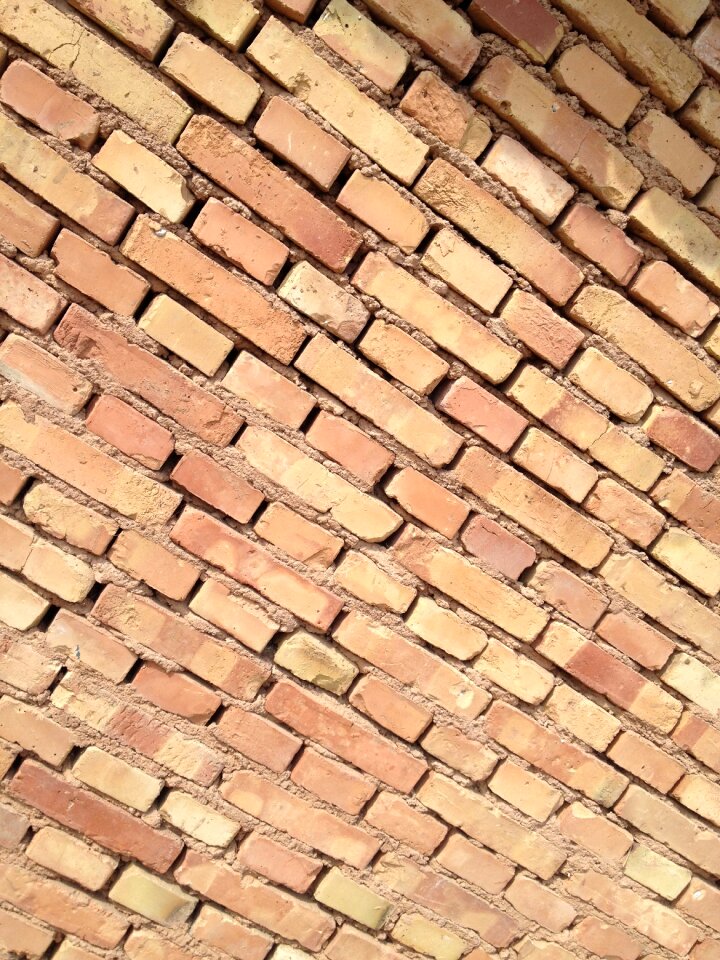 Red brick wall grain