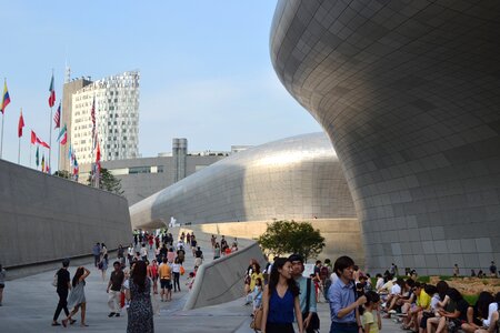 The crowd people dongdaemun