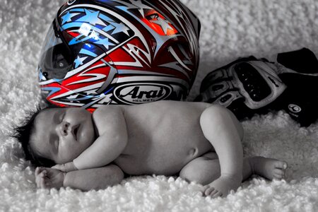 Rest child helmet photo