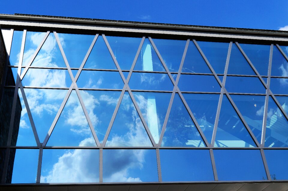 Glass facade modern