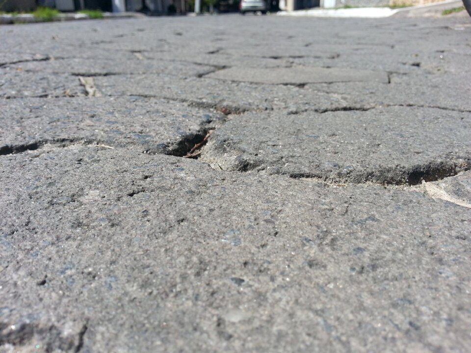 Stone pavement road photo