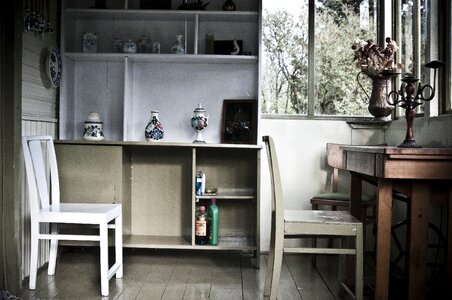 Chairs window house