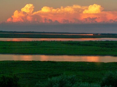 Water field sky photo