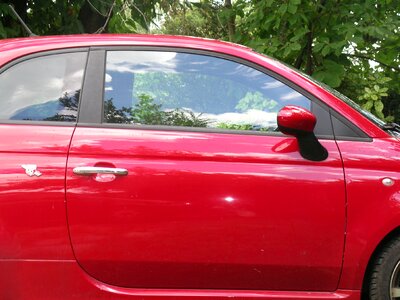 Fiat fiat 500 red