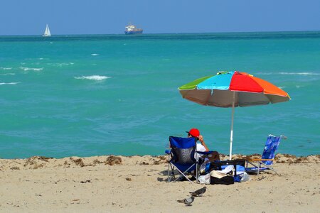 Sea relax parasol photo