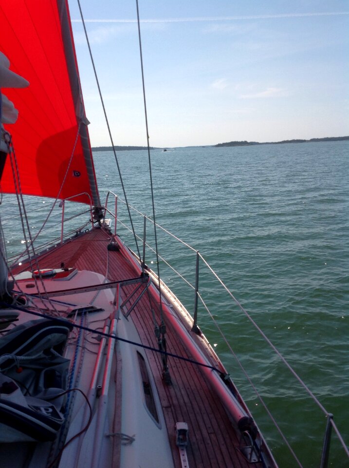 Sailboat sea archipelago