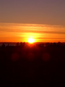 Dusk sun sky