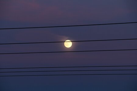 Power lines night sky night