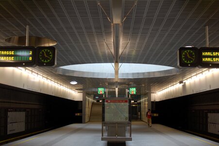 Vienna metro station photo