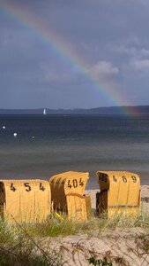 Beach beach chair rainbow