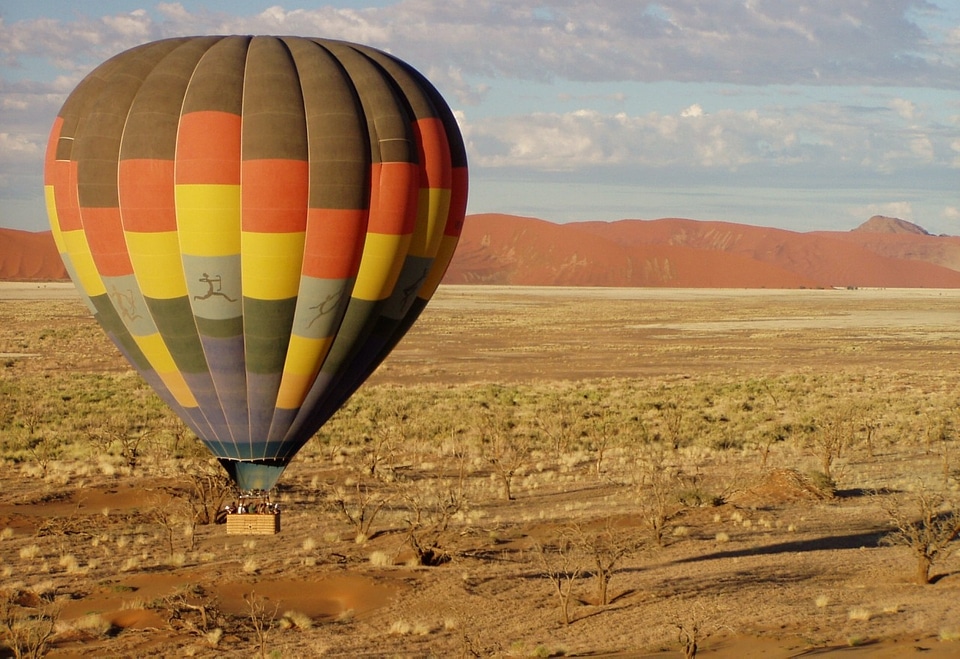Flying africa colorful