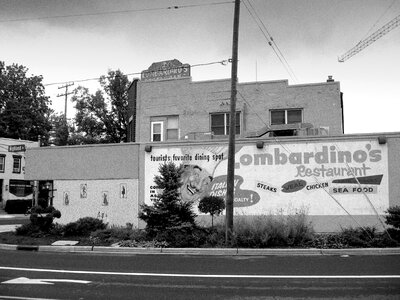 Black and white landmark vintage