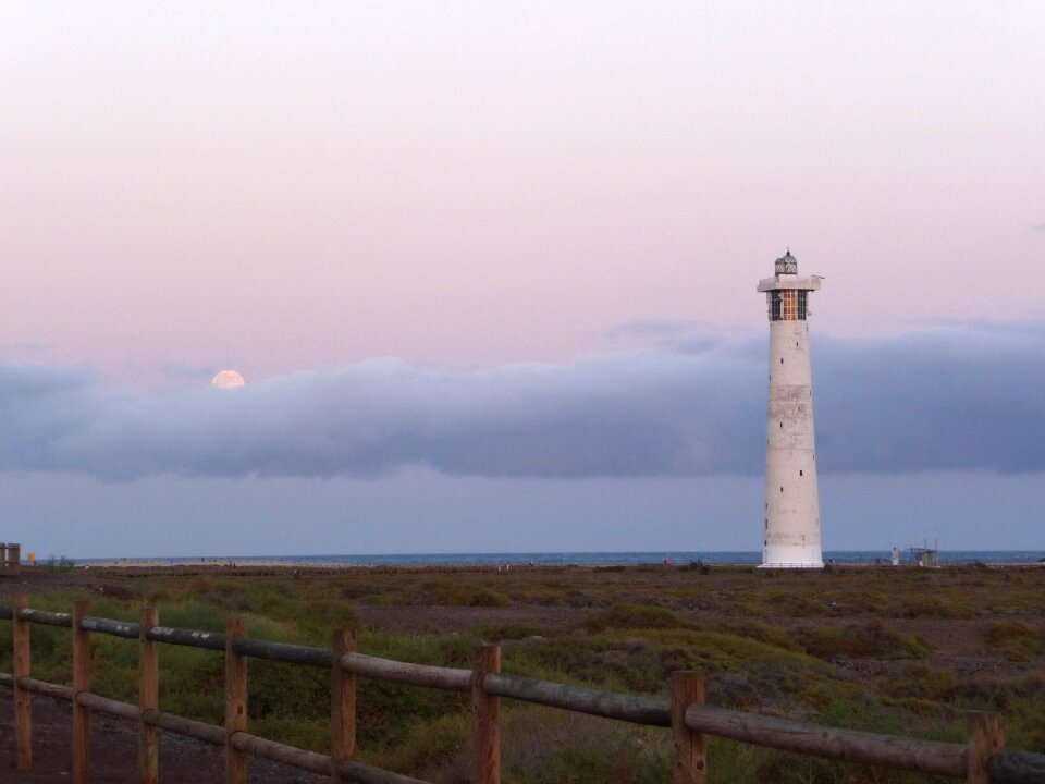 Moon evening twilight