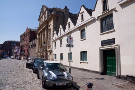 Road train houses architectural style photo