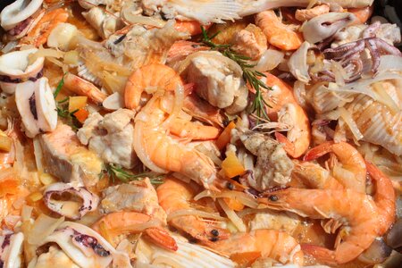 Food scampi fish