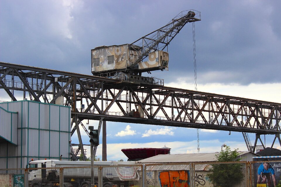 Harbour cranes harbour crane clouds
