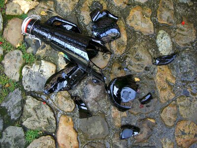 Bottle iron lock broken