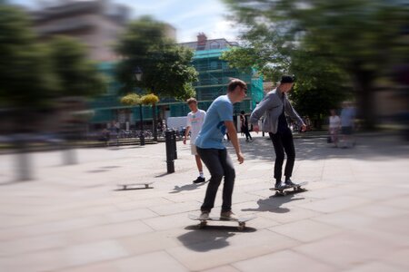 Means of transport skateboarden young people