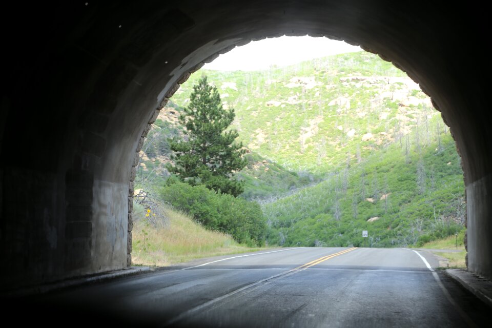 Highway open asphalt photo