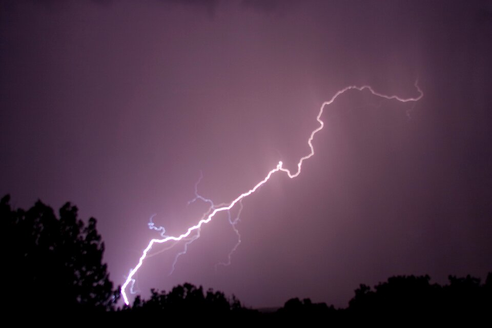 Flash nature thunderstorm