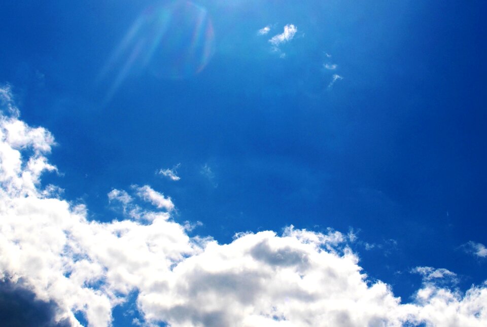 Atmosphere blue white