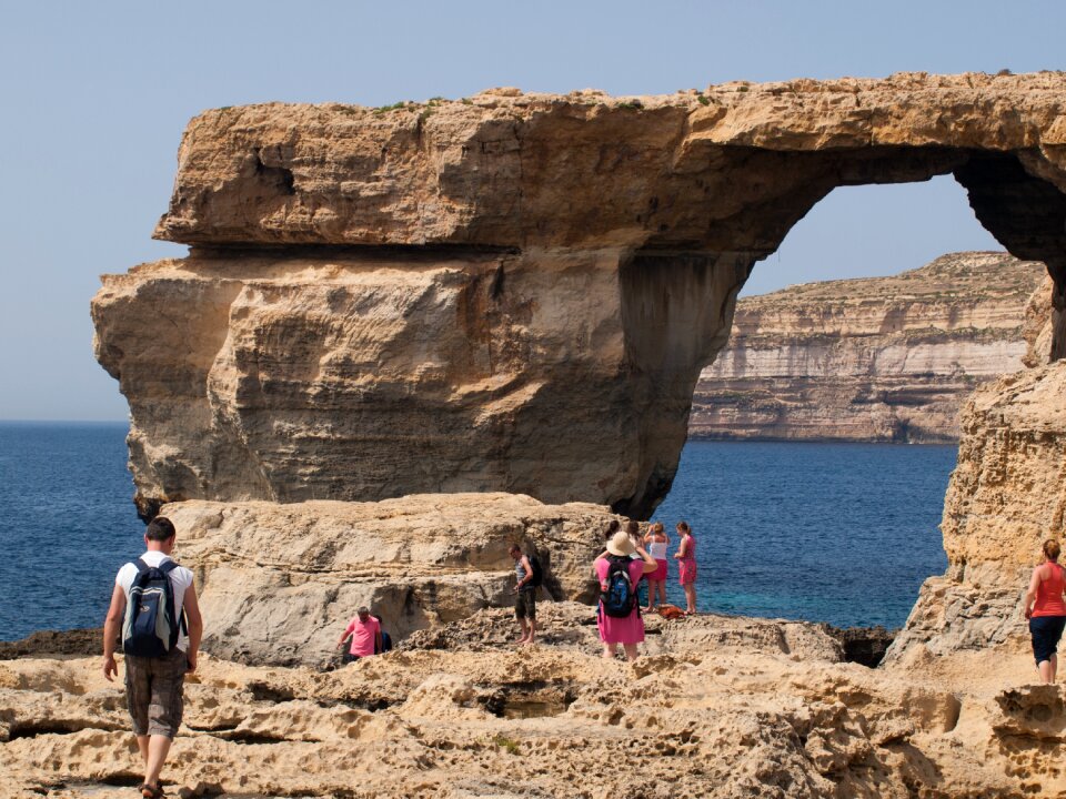 Azure window sea rock