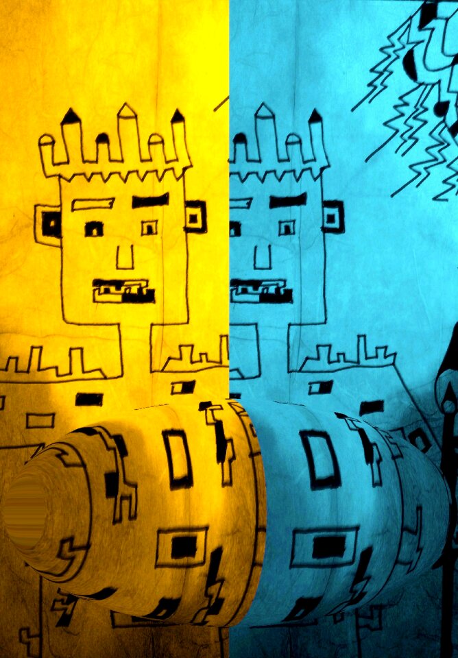 Children drawing art colorful