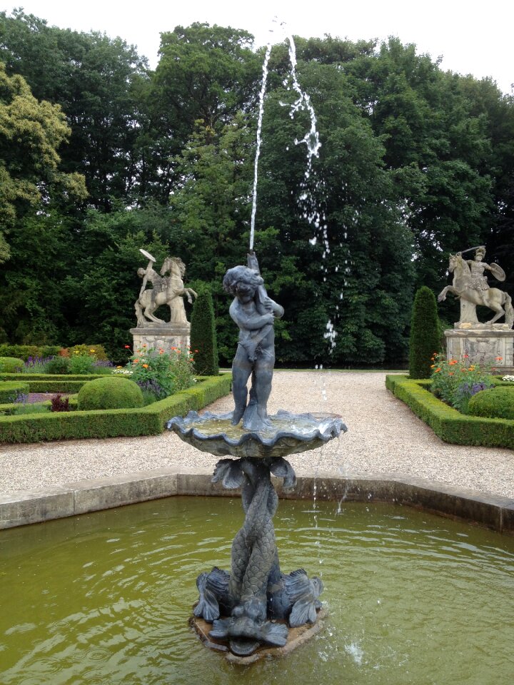 Water feature trees building