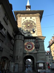 Clock switzerland historic center