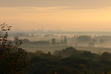 Industry chimneys smog photo