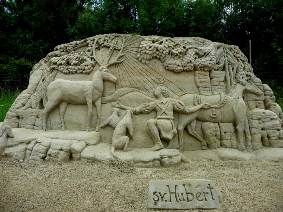 Sand art work of art