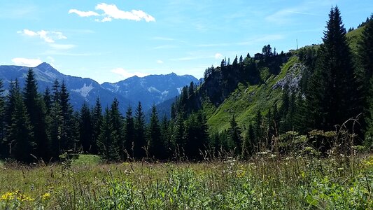 Landscape idyll hiking
