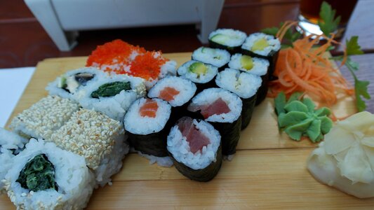 Food raw sashimi photo