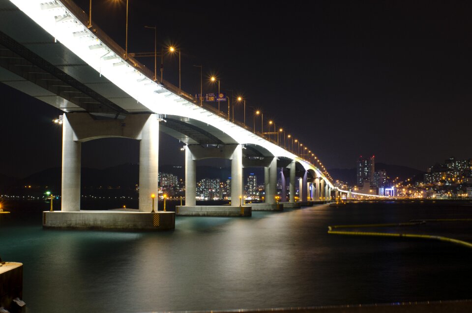 Bridge night view hang bridge