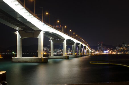 Bridge night view hang bridge
